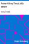 [Gutenberg 845] • Poems of Henry Timrod; with Memoir